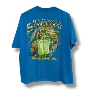 Jimmy‎ Buffet Margaritaville Men's 5 O'Clock Somewhere T Shirt *Stained 2X 25x29